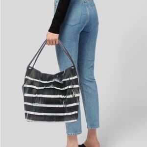 Proenza Schouler Fringe Leather Shoulder Tote Bag
